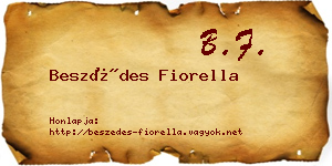 Beszédes Fiorella névjegykártya